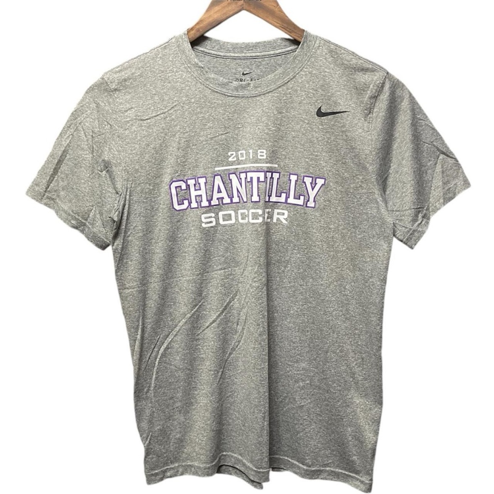 2018 Chantilly soccer Nike dri-fit activewear workout short sleeve gym T-shirt